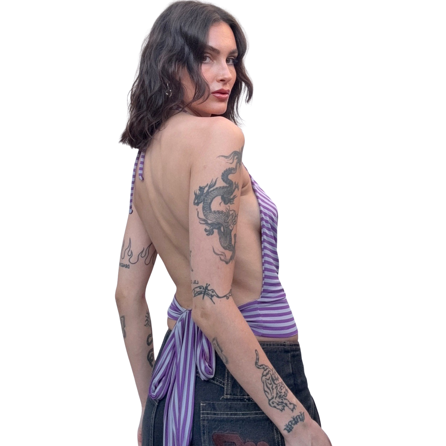 Stripe All Sorts Halter Top