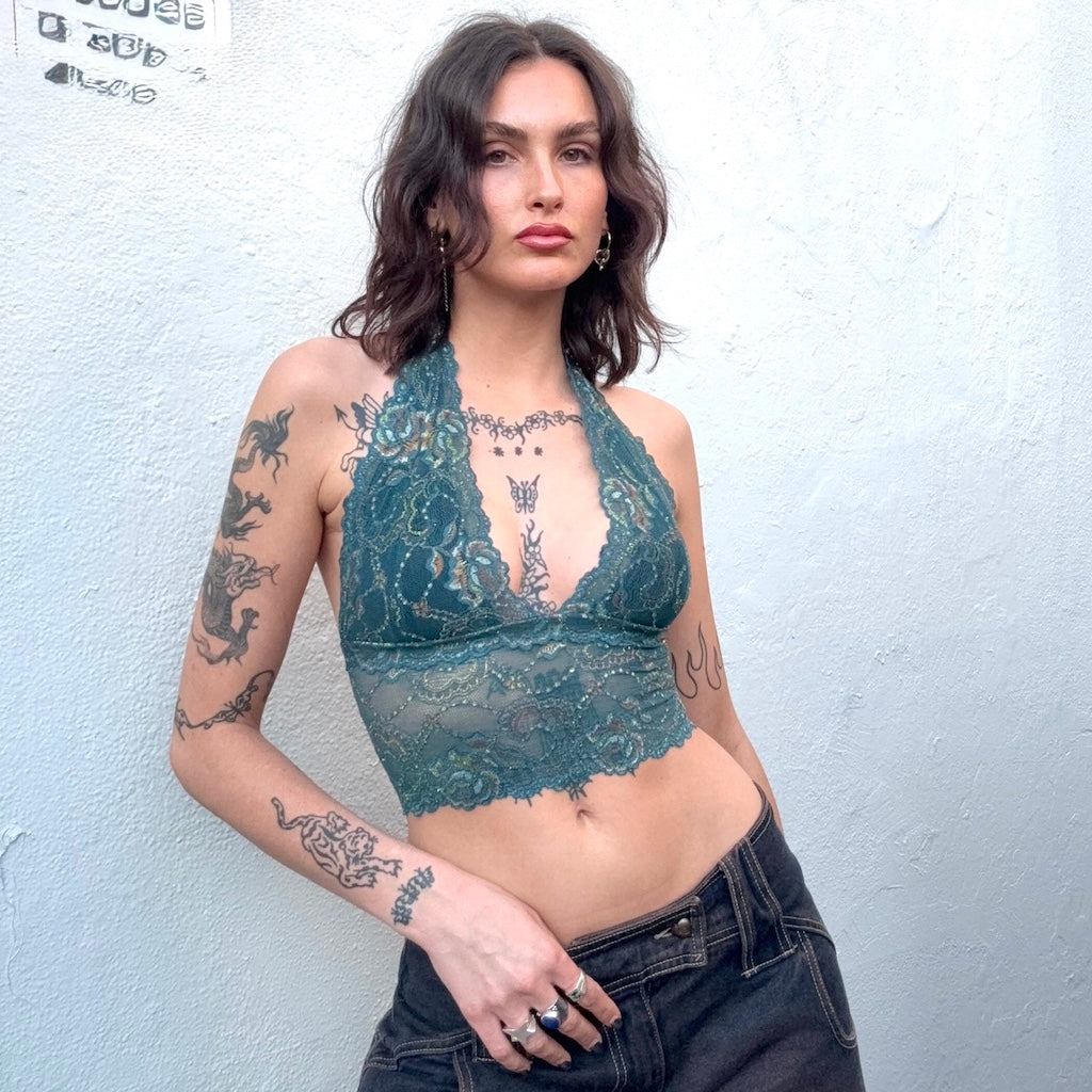 Vintage Lace Halter Top
