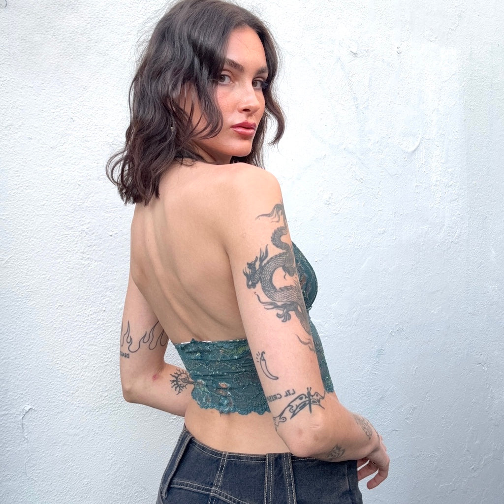 Vintage Lace Halter Top