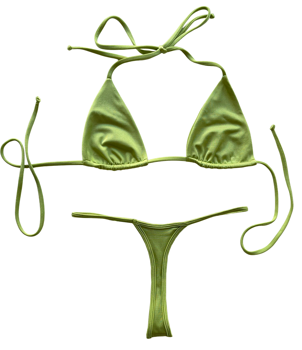 Apple Green Triangle G Bikini