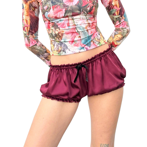 Silk Wine Blue Bloomers