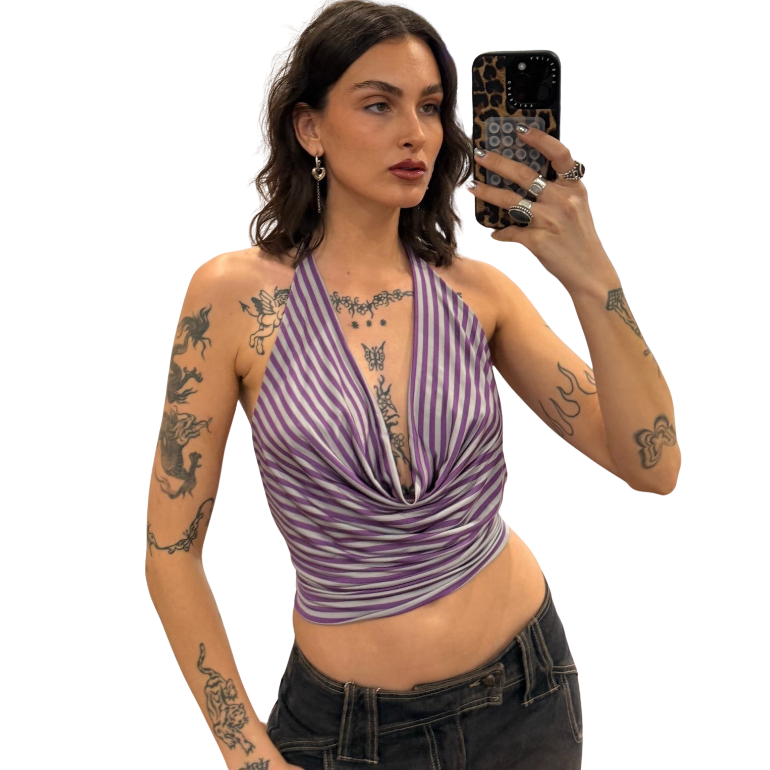 Stripe All Sorts Halter Top