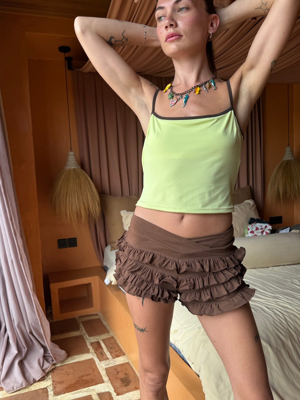 Choc Ra Ra Ruffle Shorts