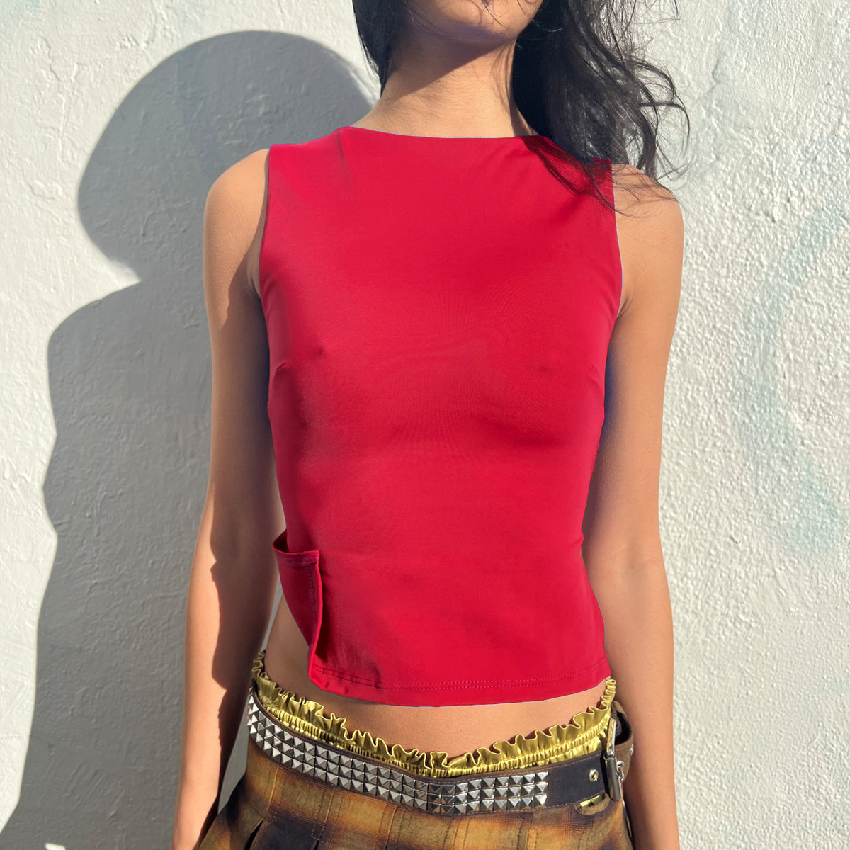Cherry Newyork High Neck Top