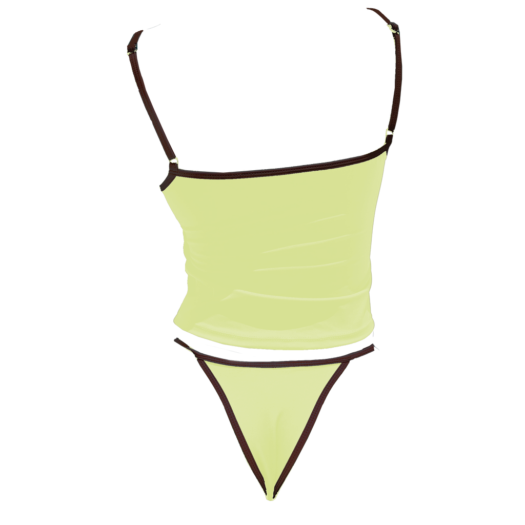 Pine Lime Tankini Bikini