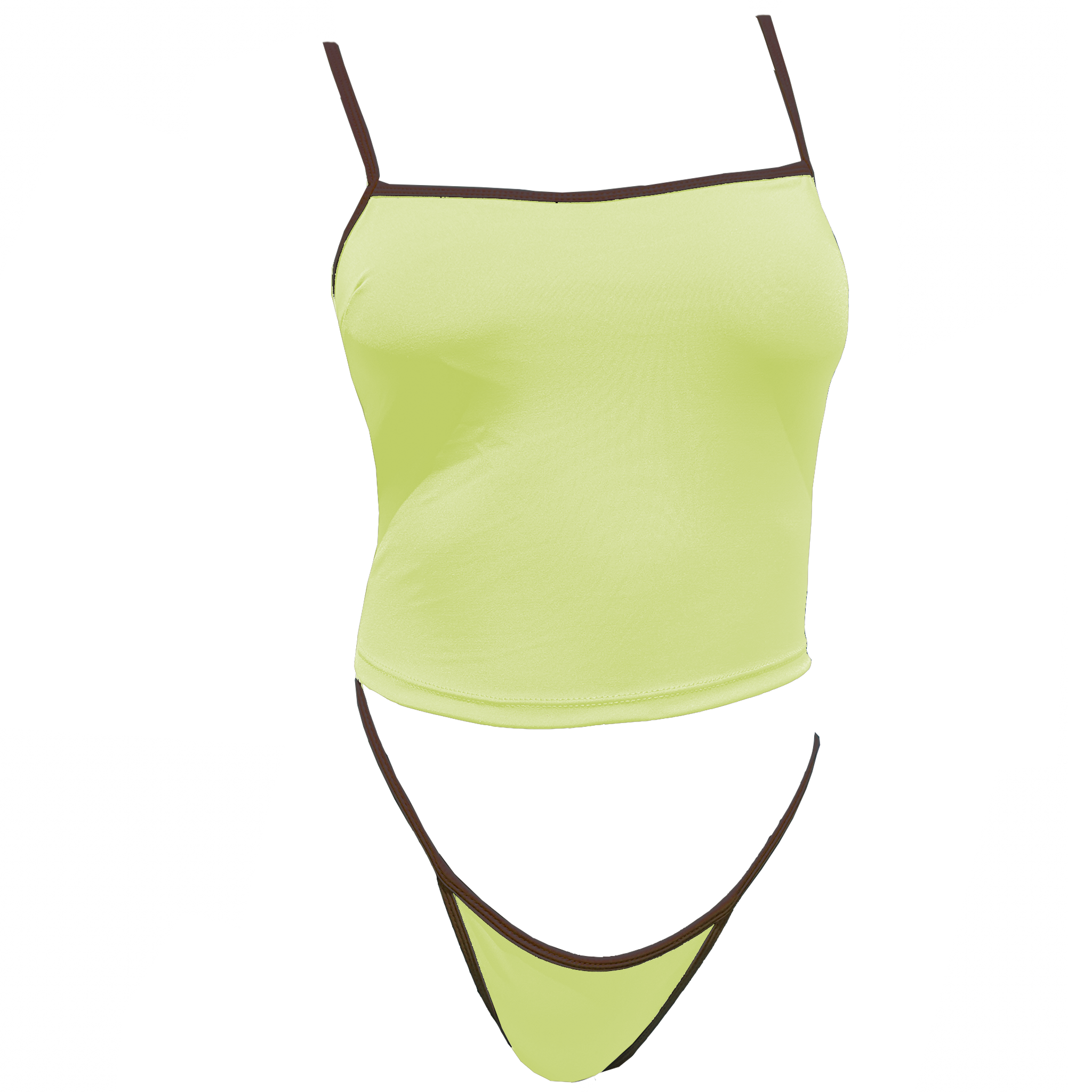 Pine Lime Tankini Bikini