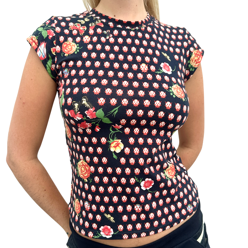 Lady beetle baby tee